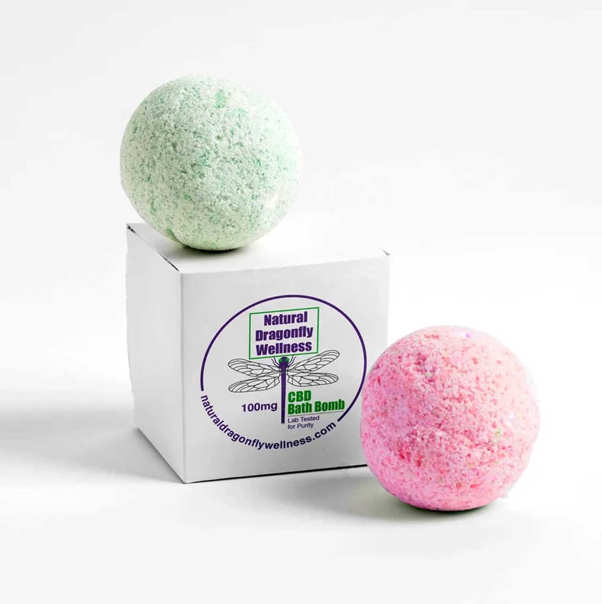 Natural-Dragonfly-Wellness-100-mg-CBD-Bath-Bombs Bath Bombs