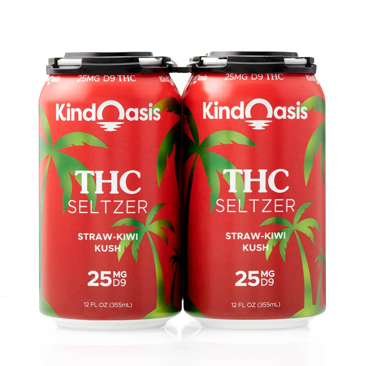 Kind Oasis Strawberry Kiwi THC Seltzer – 25mg
