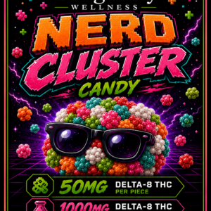 Nerd Clusters Delta-8 1000mg (New Label, Same Candy)